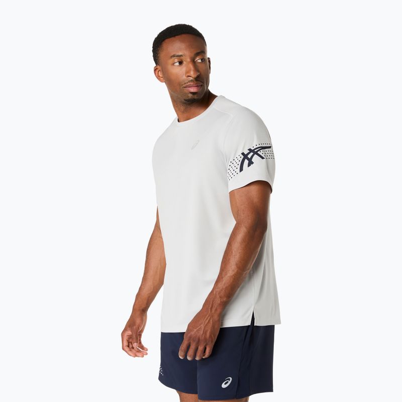 Pánske bežecké tričko ASICS Icon SS cloud grey/midnight 4
