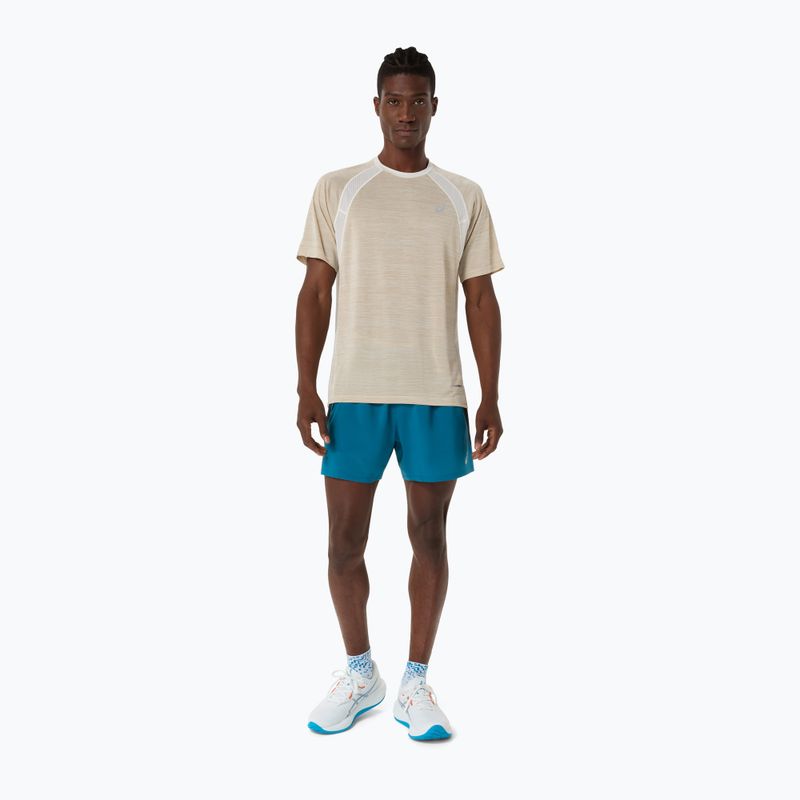 Pánske bežecké tričko ASICS Road cream 2