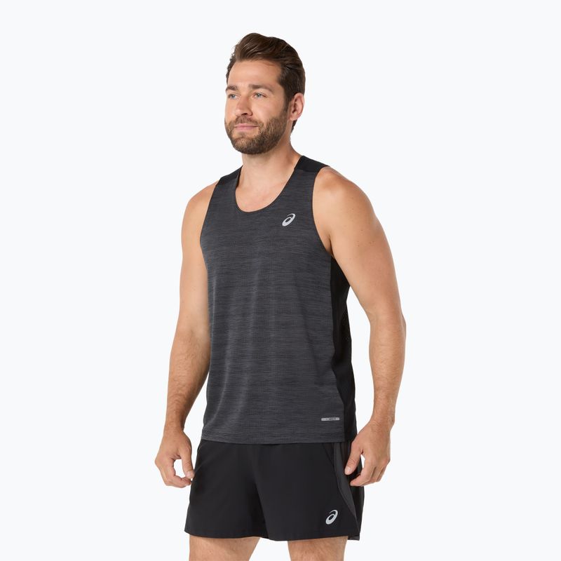 Pánske bežecké tričko ASICS Road Singlet performance black 4