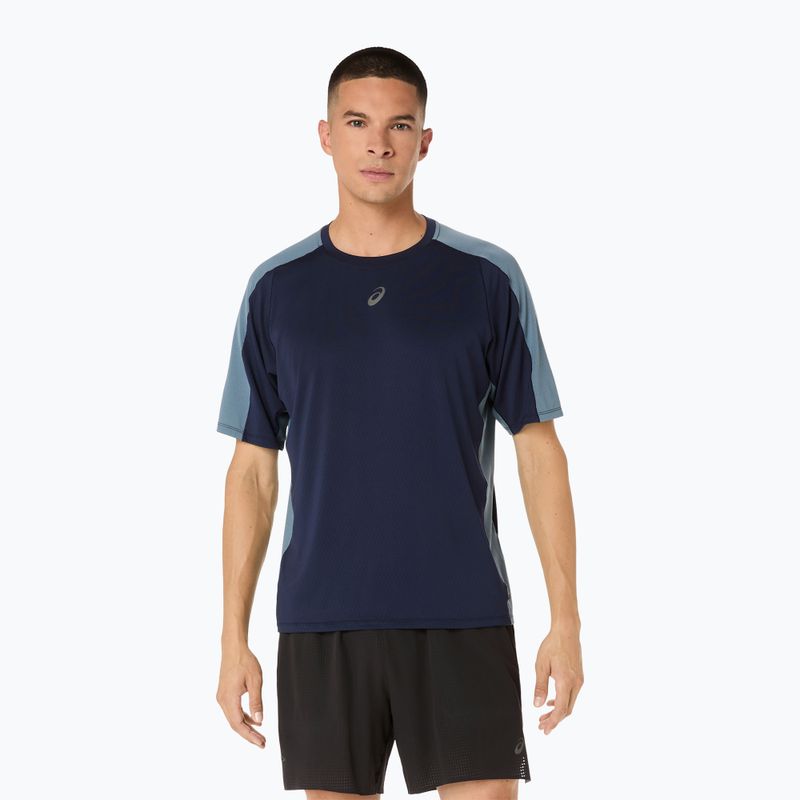 Pánske bežecké tričko ASICS Fujitrail Elite SS Top midnight/ironclad