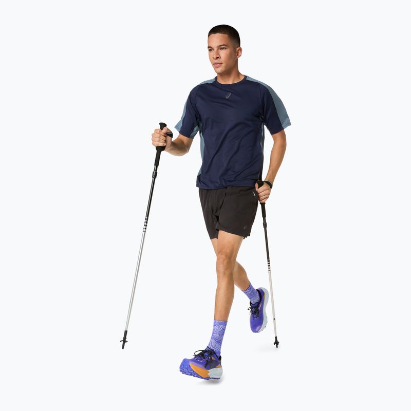 Pánske bežecké tričko ASICS Fujitrail Elite SS Top midnight/ironclad 11