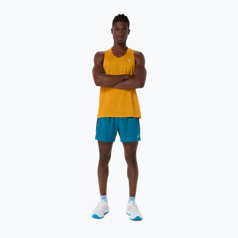 Pánske bežecké tričko ASICS Road Singlet yamabuki 2