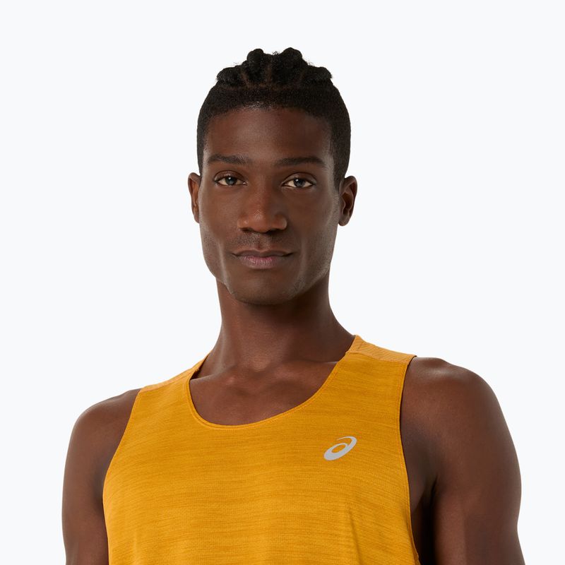 Pánske bežecké tričko ASICS Road Singlet yamabuki 5