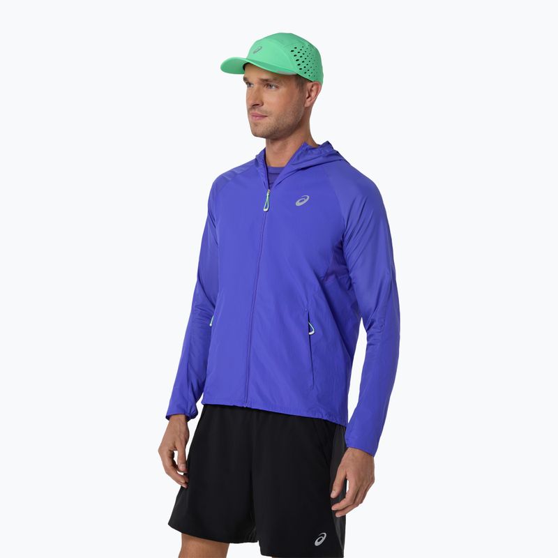 Pánske bežecké tričko ASICS Road All Over Print Singlet cobalt burst/illuminate green 4