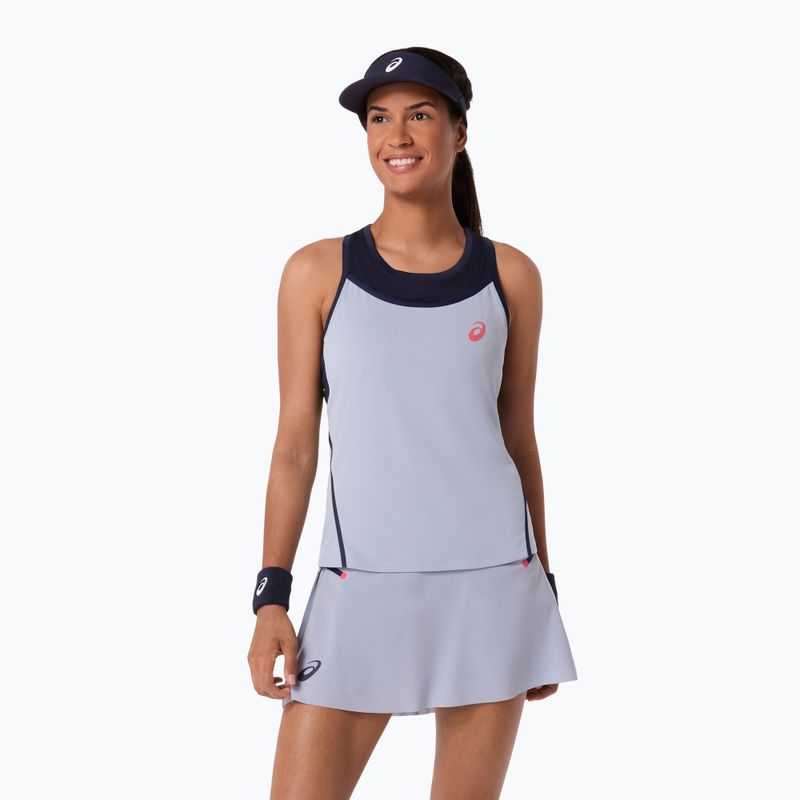 Dámske tenisové tričko ASICS Match Tank W grey/blue