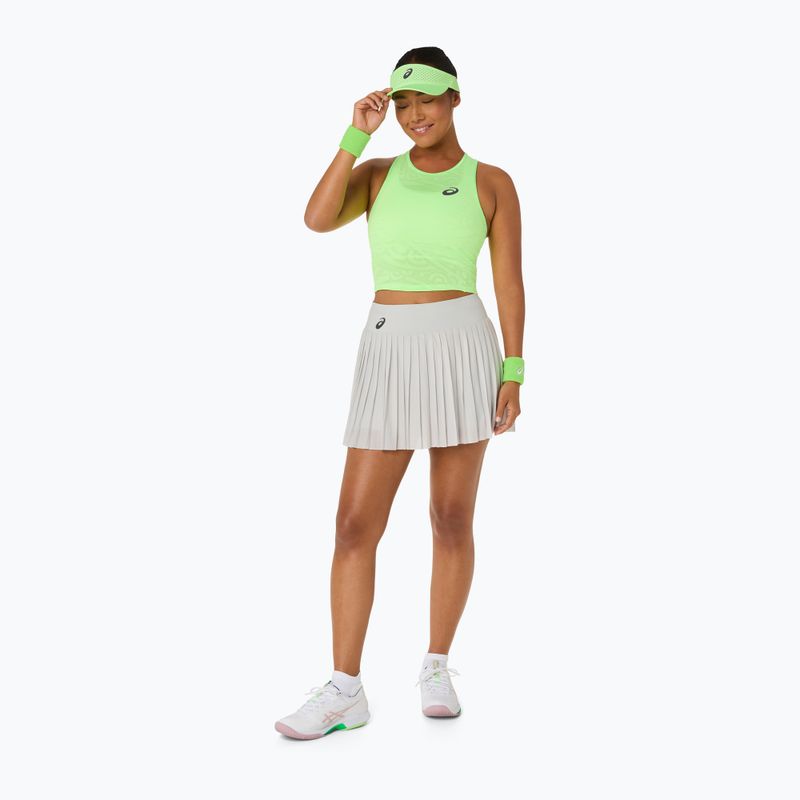 Dámske tenisové tričko ASICS Match Jaquard Crop Top W illuminate green 4