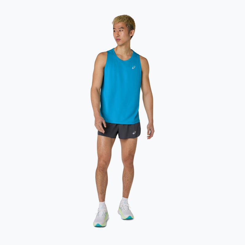 Pánske bežecké tričko ASICS Core Singlet Aegean Blue 2