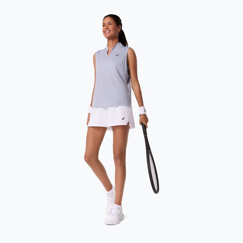 Dámske tenisové tričko ASICS Court Tank W grey/blue 2