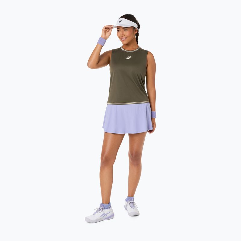 Dámske tenisové tričko ASICS Game Sleeveless Top W dark olive 4