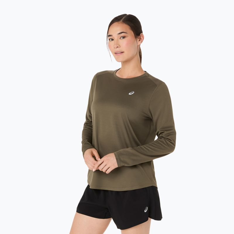 Dámske bežecké tričko longsleeve ASICS Core LS Top dark olive 4