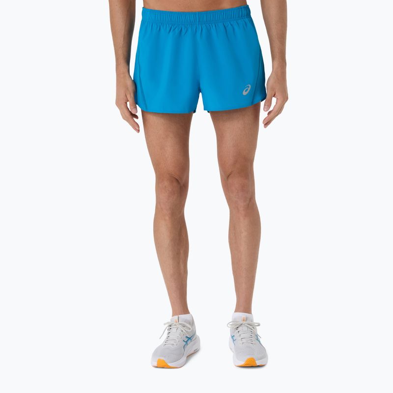 Pánske bežecké šortky ASICS Core Split Short Aegean Blue