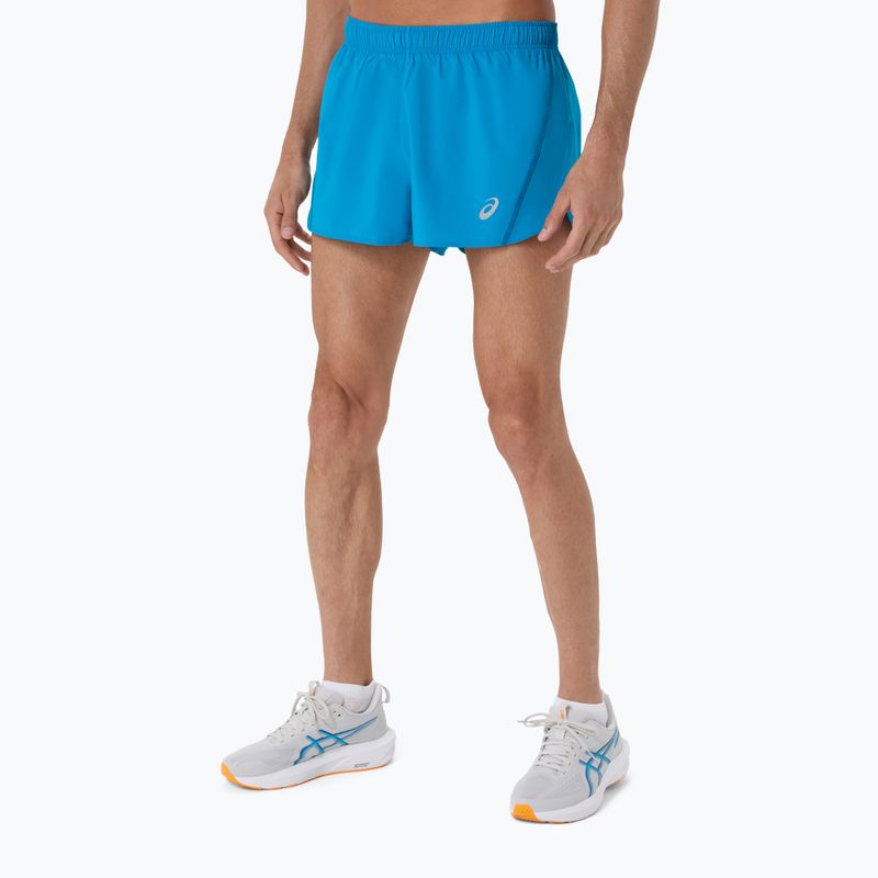 Pánske bežecké šortky ASICS Core Split Short Aegean Blue 4