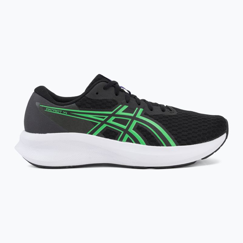 Pánske bežecké topánky ASICS Patriot 14 black/vital green 2