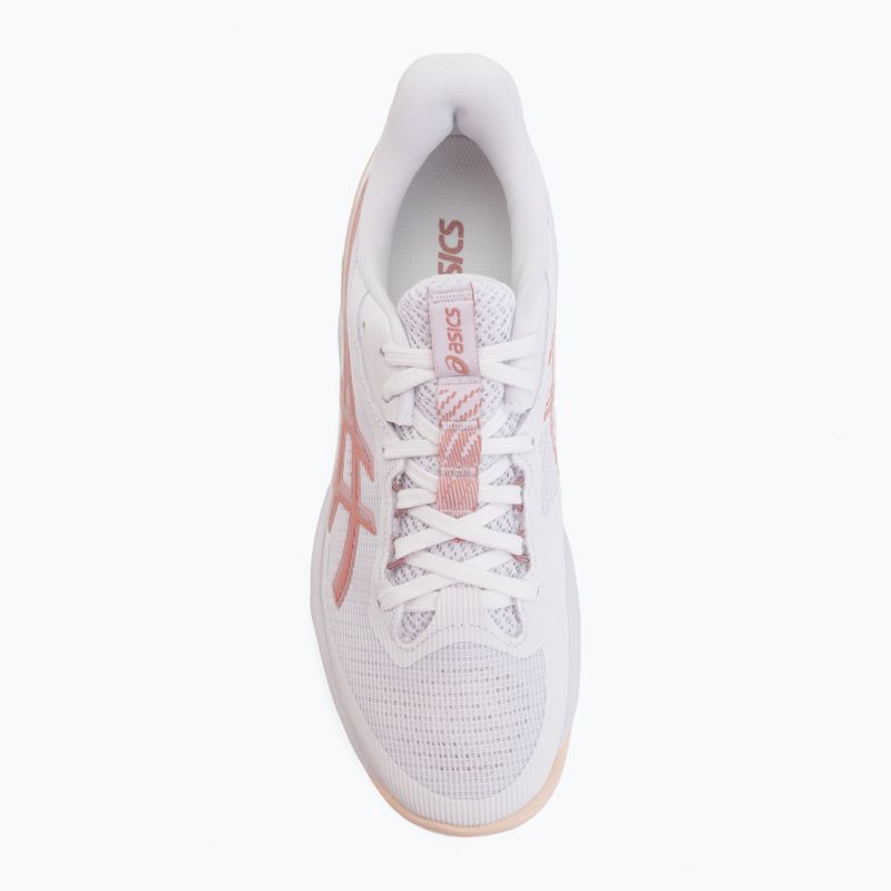Dámske volejbalové topánky ASICS Netburner Ballistic FF 4 white/rose red 5