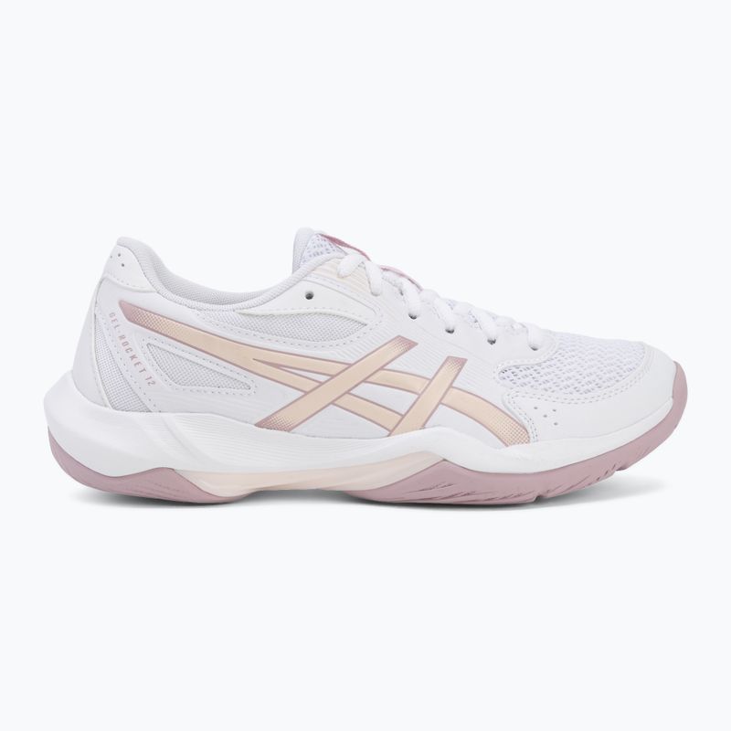 Dámske volejbalové topánky ASICS Gel-Rocket 12 white/pearl pink 2