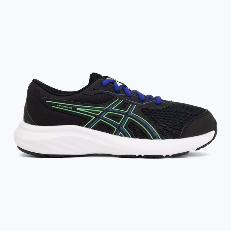 Detské bežecké topánky ASICS Contend 9 GS black/vital green 2
