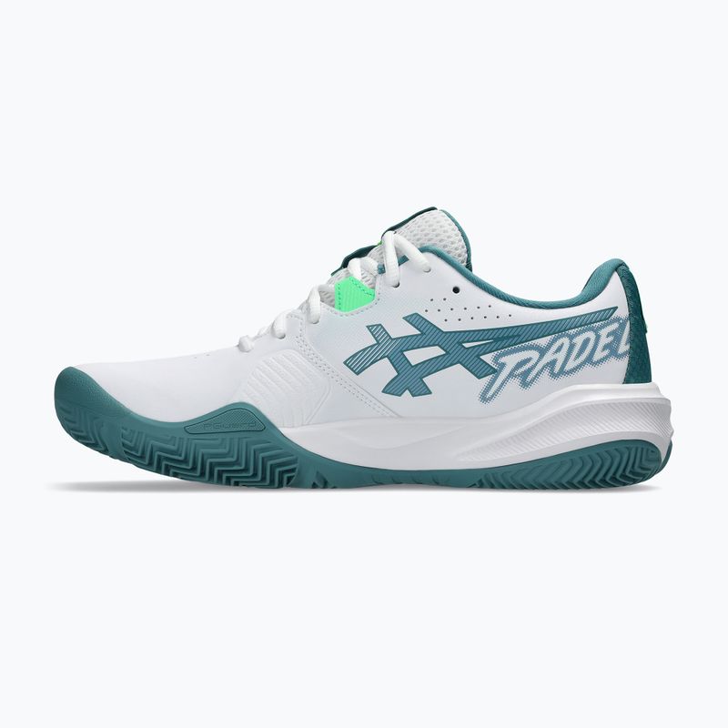 Pánske padelové topánky Asics Gel-Challenger 15 Padel white/misty pine 2