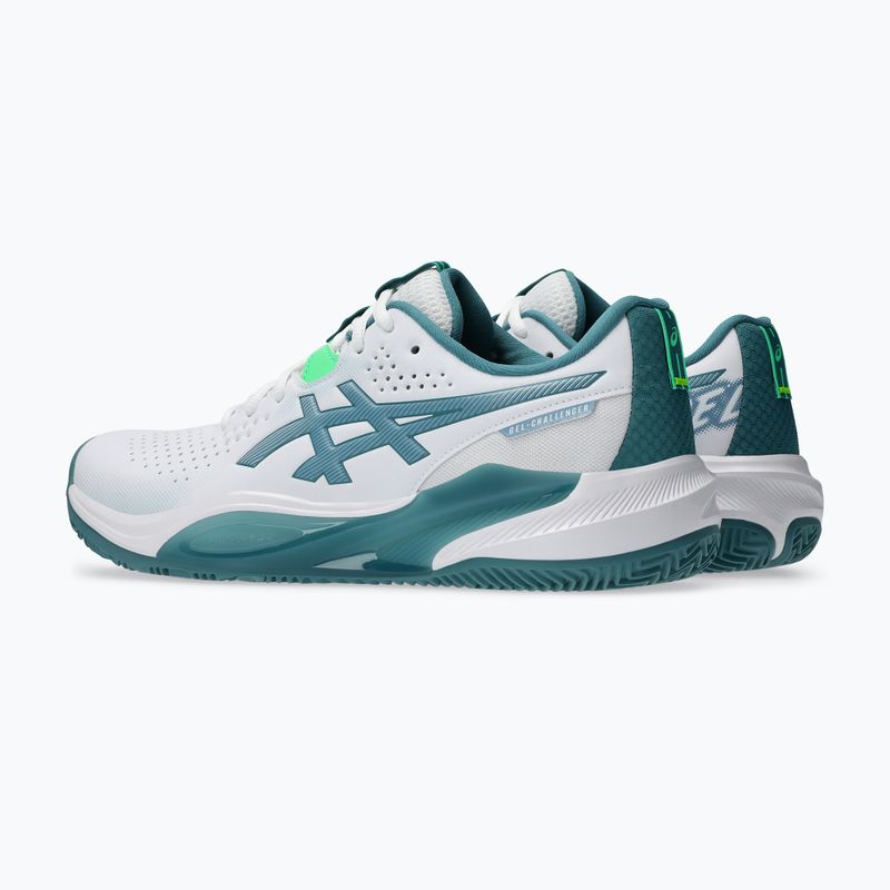 Pánske padelové topánky Asics Gel-Challenger 15 Padel white/misty pine 4