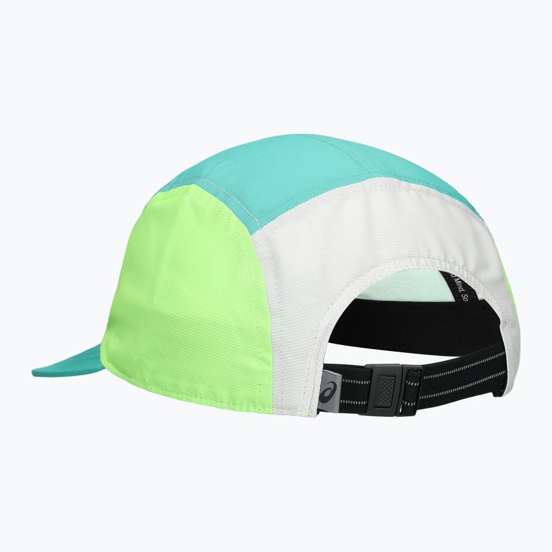 Šiltovka ASICS Performance Running 5 panel aurora green/cream 2
