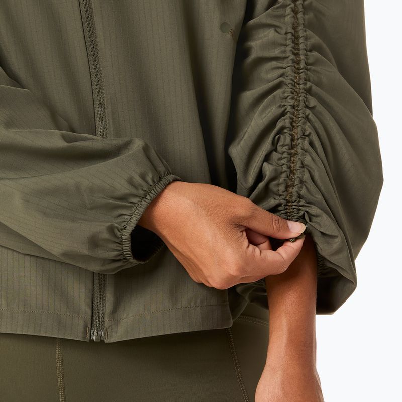 Dámska bežecká bunda ASICS Nagino Run Adjustable dark olive 9