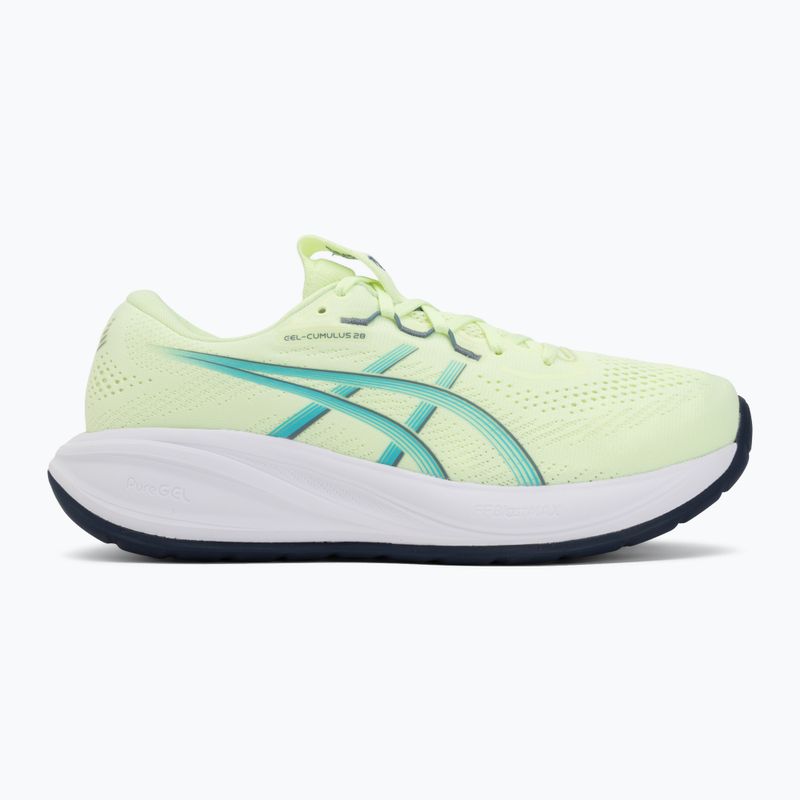 Pánske bežecké topánky ASICS Gel-Cumulus 28 illuminate yellow/energy aqua 2