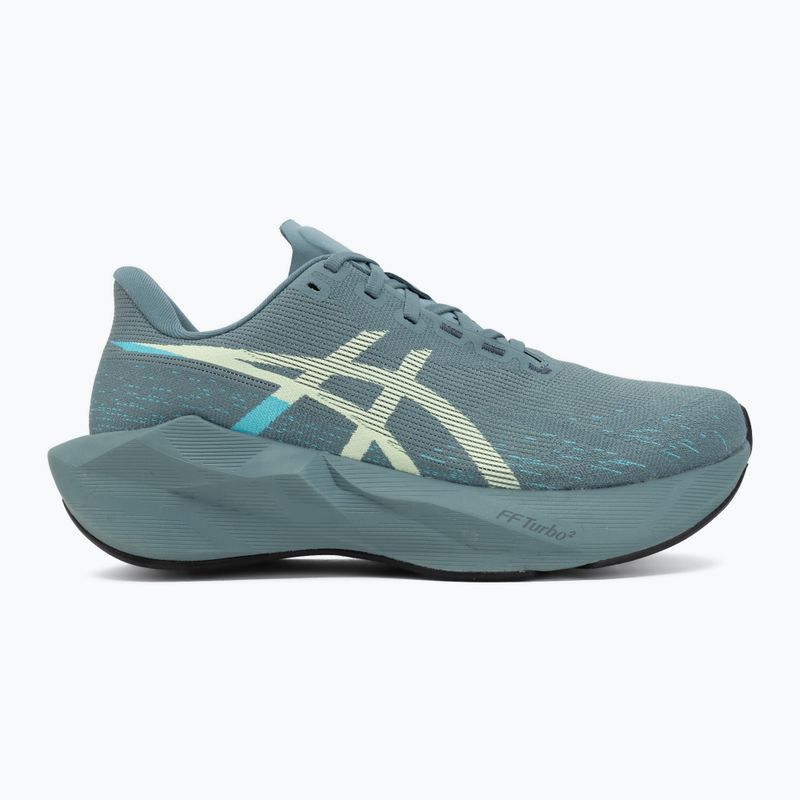 Pánske bežecké topánky ASICS Novablast 6 foggy teal/illuminate yellow 2