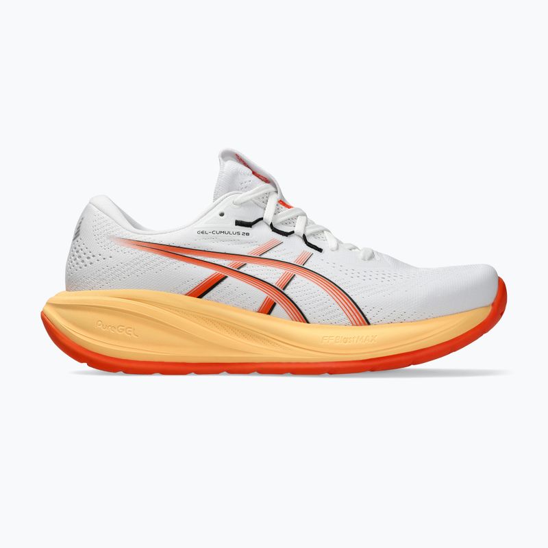 Pánske bežecké topánky ASICS Gel-Cumulus 28 white/energy orange 2