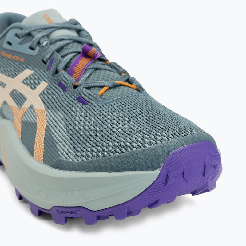 Dámske bežecké topánky ASICS Trabuco 14 foggy teal/radiant amethyst 7