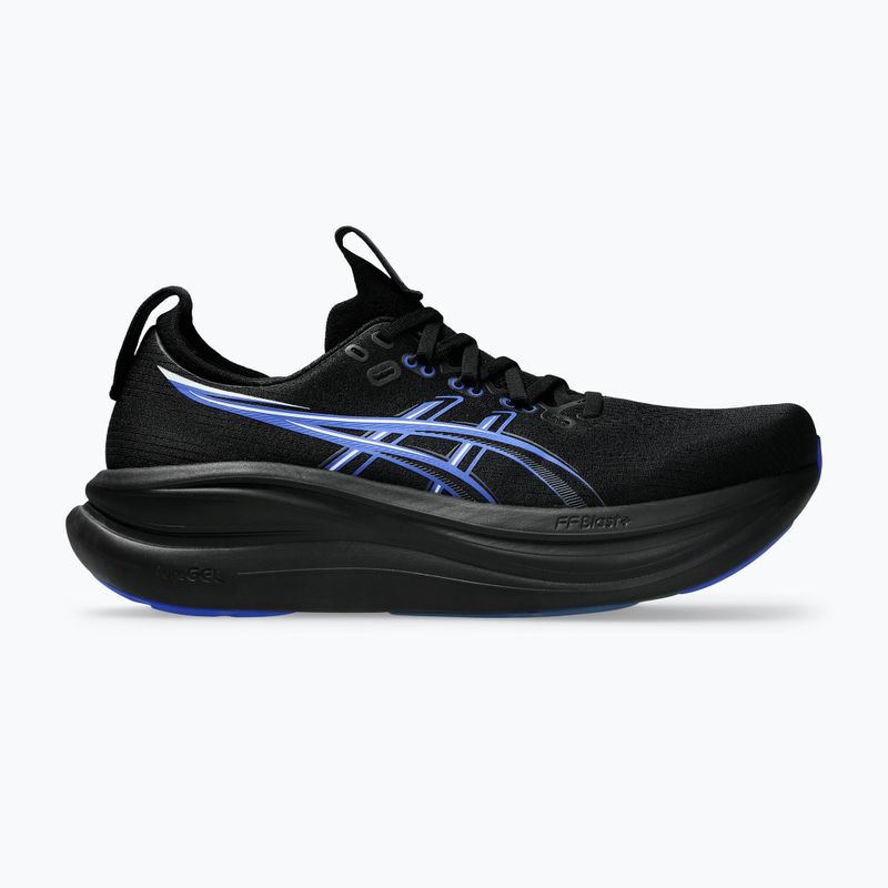 Pánske bežecké topánky ASICS Gel-Nimbus 28 black/neon blue 2