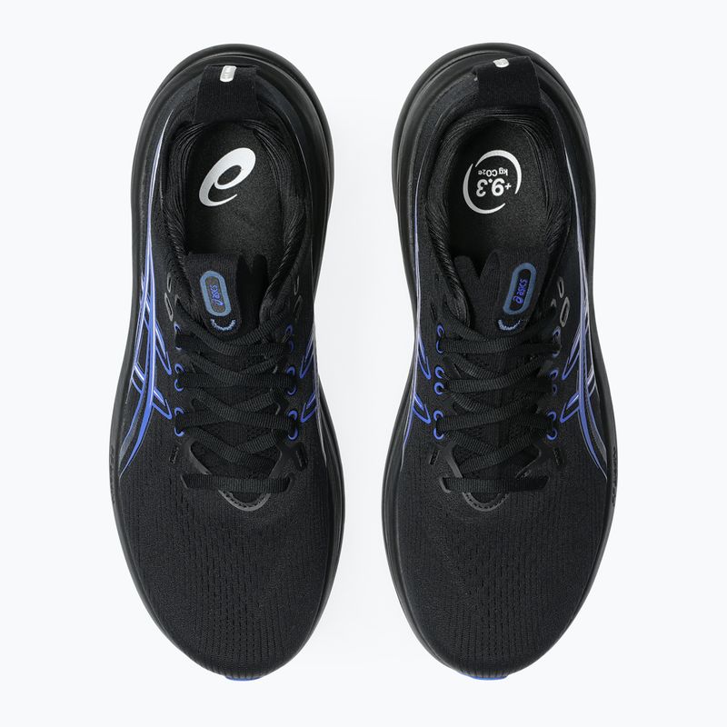Pánske bežecké topánky ASICS Gel-Nimbus 28 black/neon blue 5
