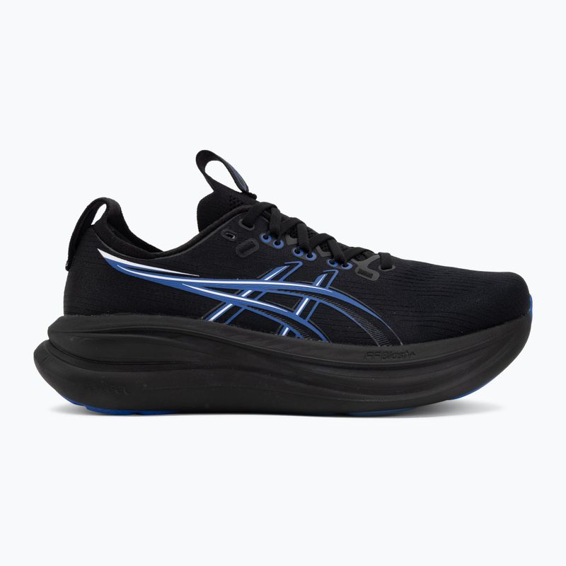 Pánske bežecké topánky ASICS Gel-Nimbus 28 black/neon blue 2