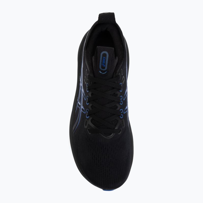 Pánske bežecké topánky ASICS Gel-Nimbus 28 black/neon blue 5