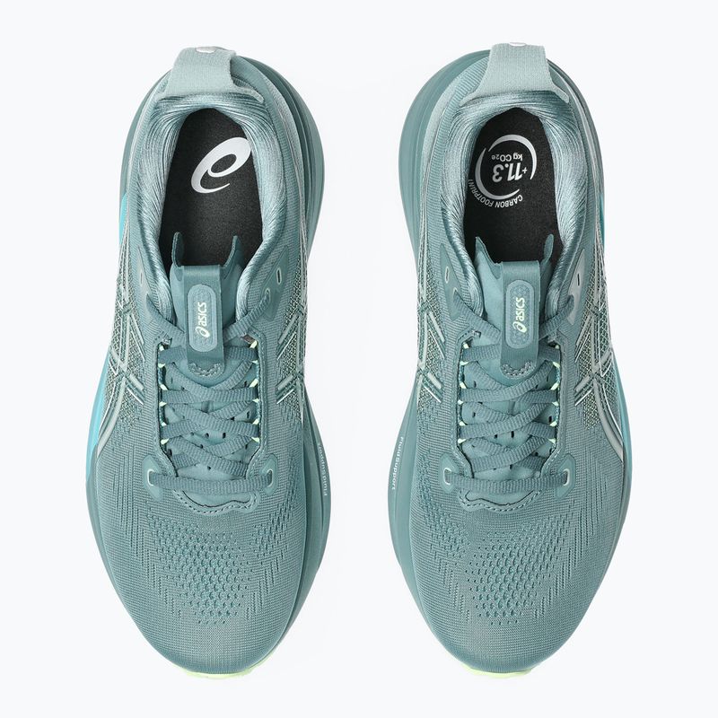 Pánske bežecké topánky ASICS Gel-Kayano 33 foggy teal/illuminate yellow 5
