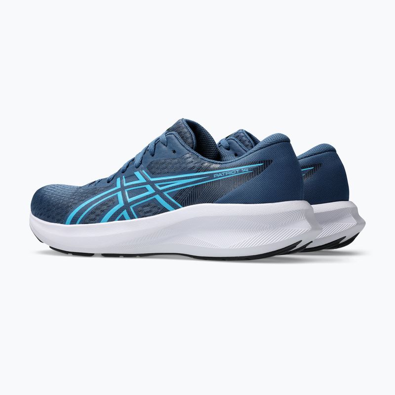 Pánske bežecké topánky ASICS Patriot 14 grand shark/energy aqua 3