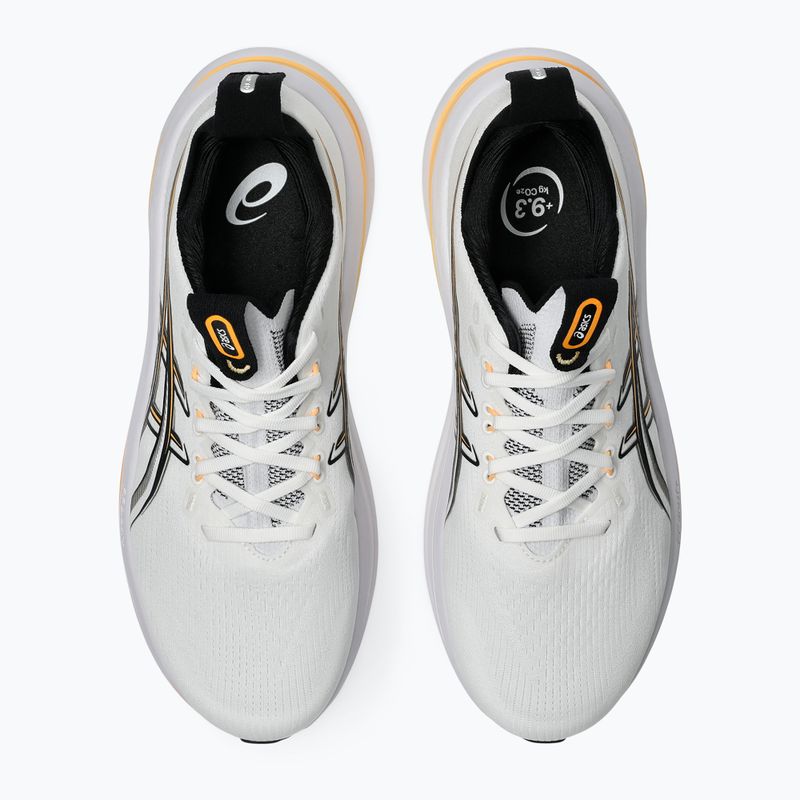 Pánske bežecké topánky ASICS Gel-Nimbus 28 white/stadium orange 5