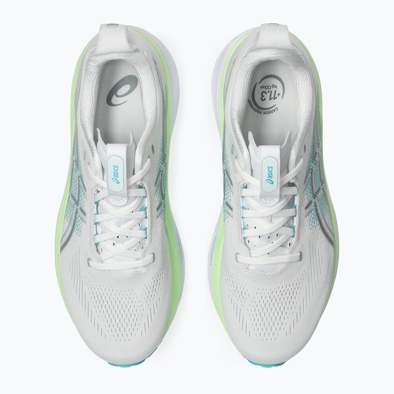 Pánske bežecké topánky ASICS Gel-Kayano 33 white/energy aqua 5