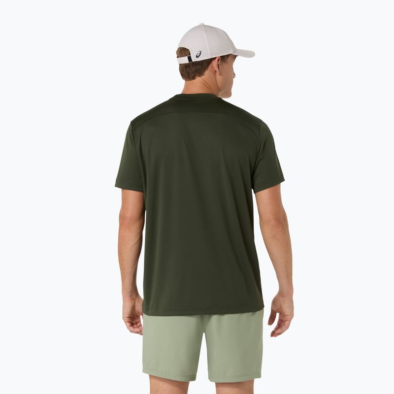 Pánske tenisové tričko ASICS Court Top vintage khaki 3