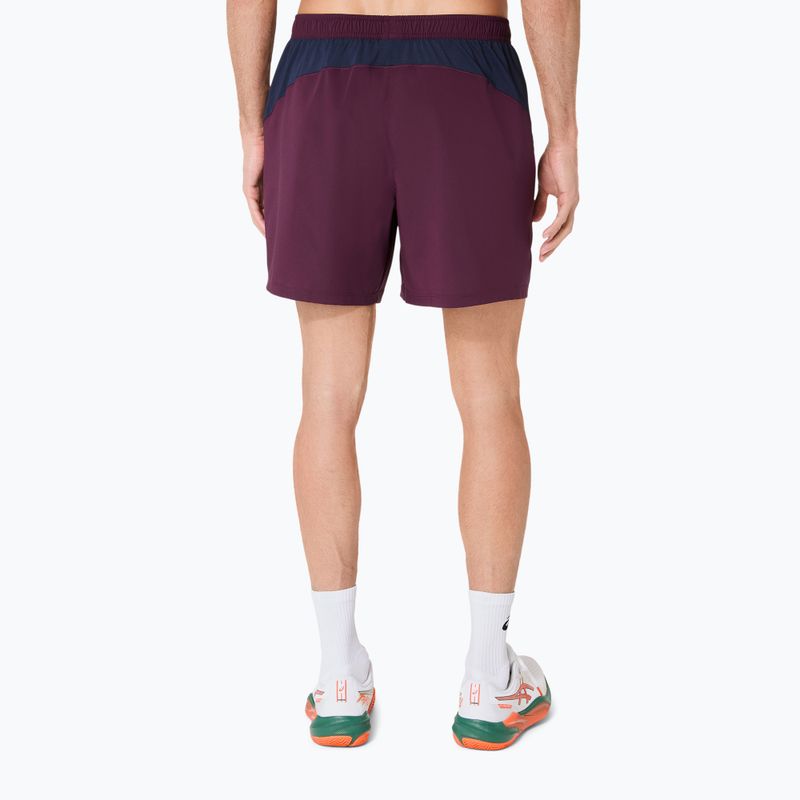 Pánske tenisové šortky ASICS Padel Court 7IN dark aubergine 3