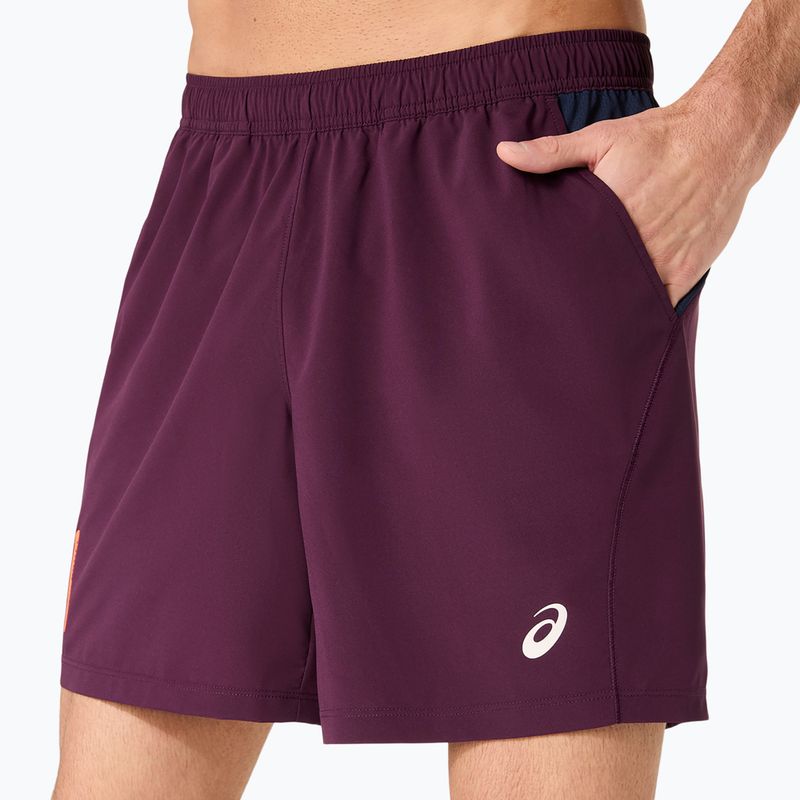 Pánske tenisové šortky ASICS Padel Court 7IN dark aubergine 5