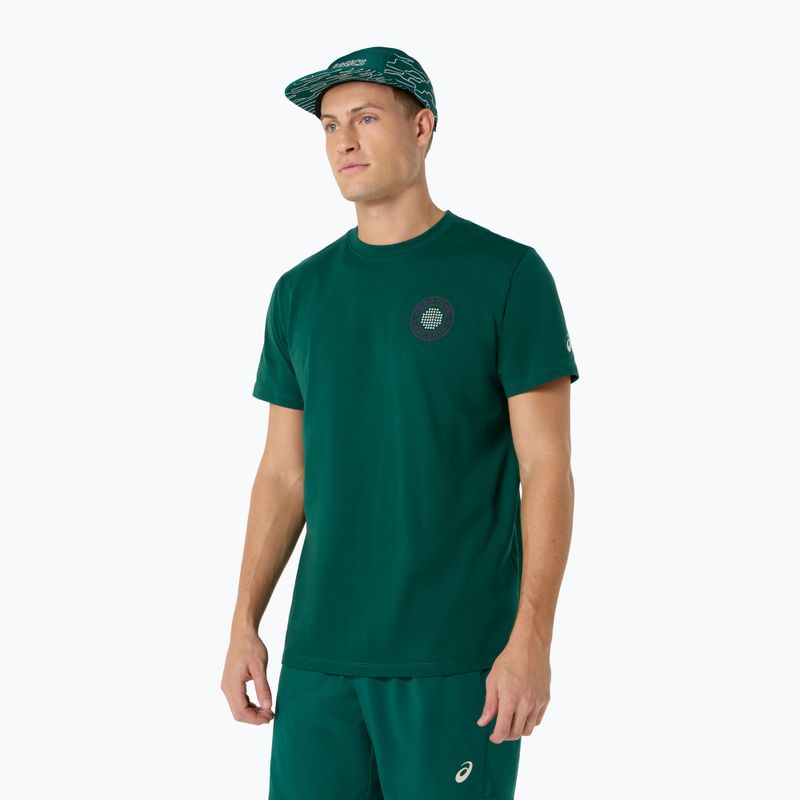 Pánske tenisové tričko ASICS Padel Court Graphic jewel green 4