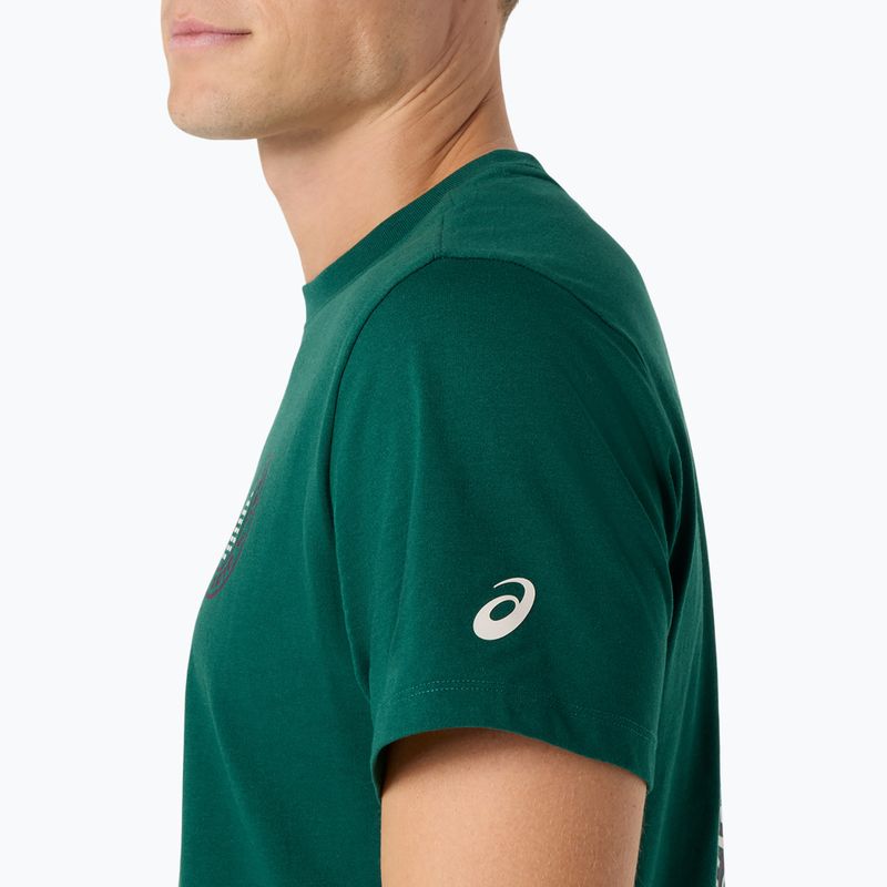 Pánske tenisové tričko ASICS Padel Court Graphic jewel green 7