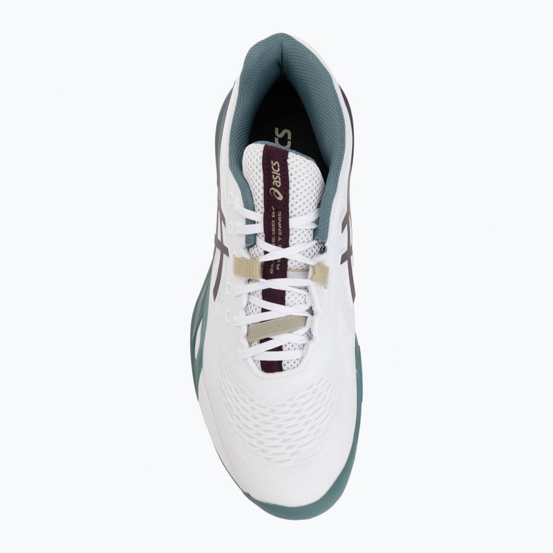 Pánske tenisové topánky ASICS Gel-Resolution X Clay white/dark aubergine 5
