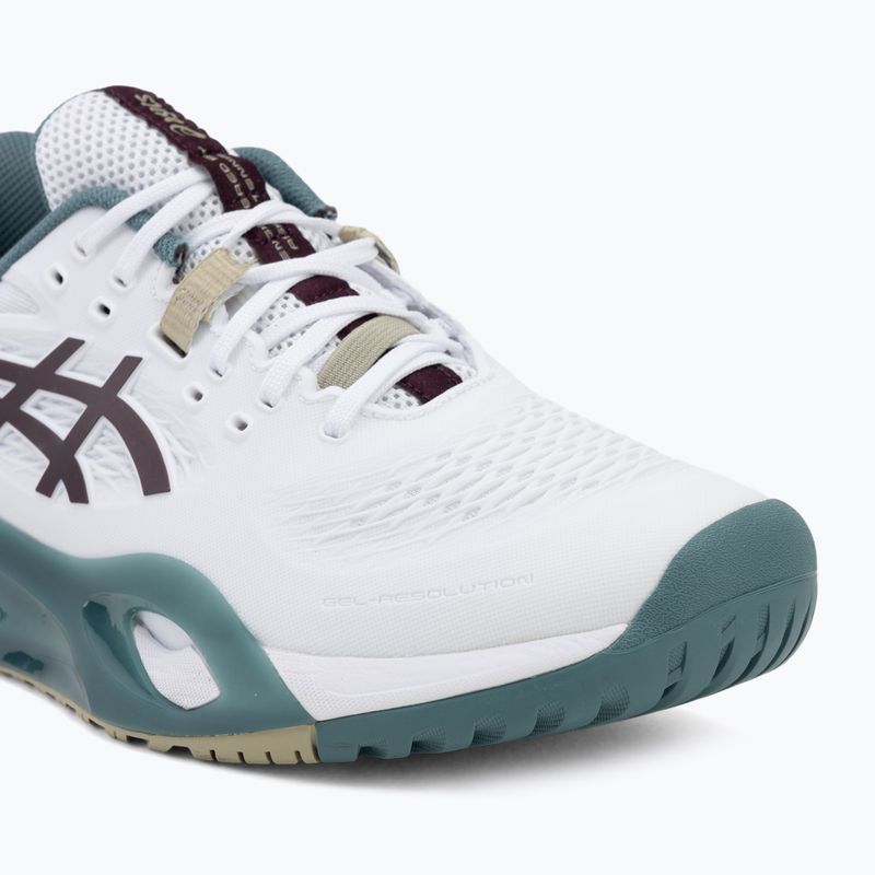 Pánske tenisové topánky ASICS Gel-Resolution X white/dark aubergine 7
