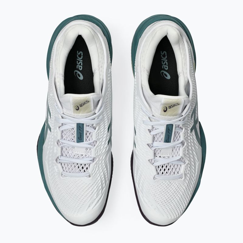 Pánske tenisové topánky ASICS Court FF 3 Clay white/foggy teal 4
