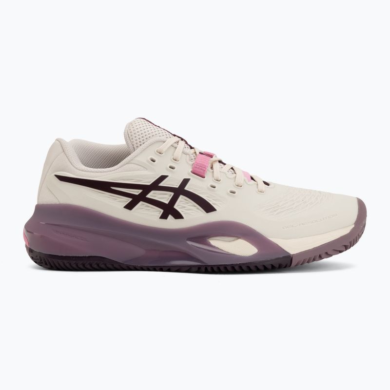 Dámske tenisové topánky ASICS Gel-Resolution X Clay soft oat/dark aubergine 2