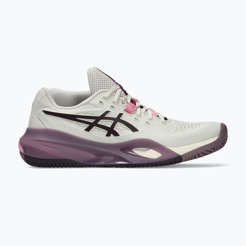 Dámske tenisové topánky ASICS Gel-Resolution X Clay soft oat/dark aubergine