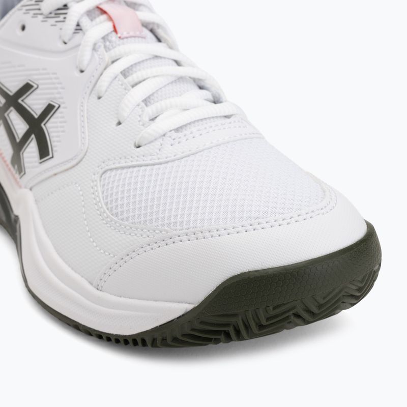 Pánske tenisové topánky ASICS Gel-Dedicate 9 Clay white/vintage khaki 7
