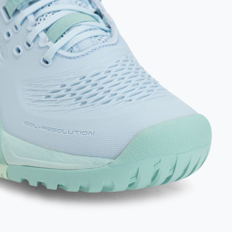 Dámske tenisové topánky ASICS Gel-Resolution X light blue/oasis green 7
