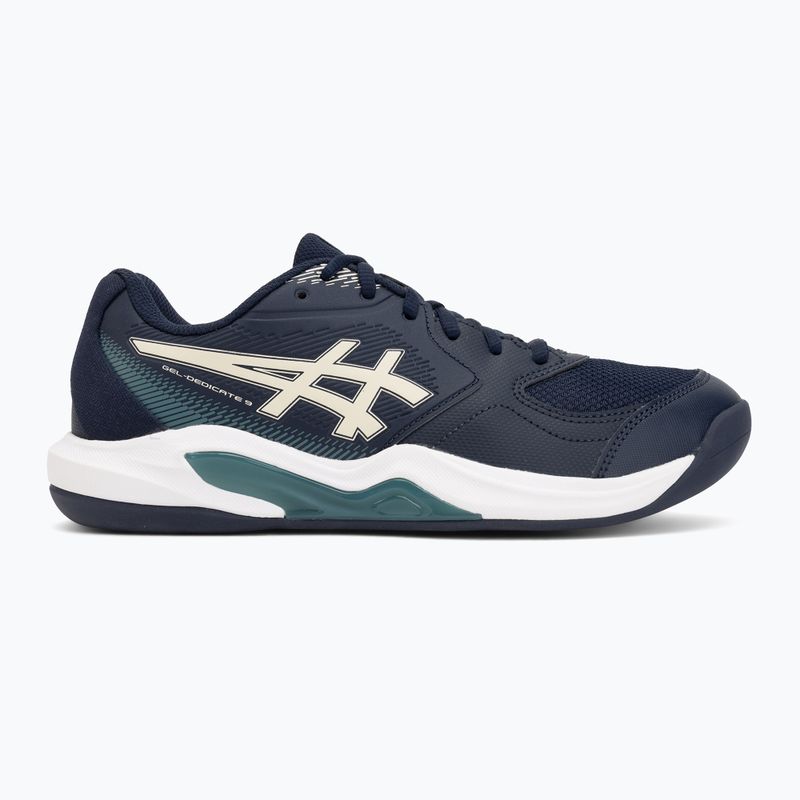 Pánske tenisové topánky ASICS Gel-Dedicate 9 Indoor midnight/oatmeal 2