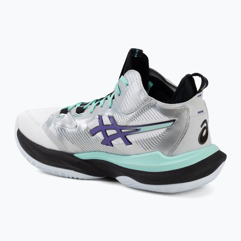 Pánske volejbalové topánky ASICS Metarise 2 white/radiant amethyst 3